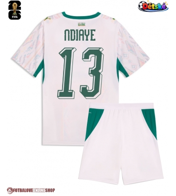 Senegal Iliman Ndiaye #13 Domácí dres komplet pro Děti MS 2026 Krátkým Rukávem (+ Krátké kalhoty)